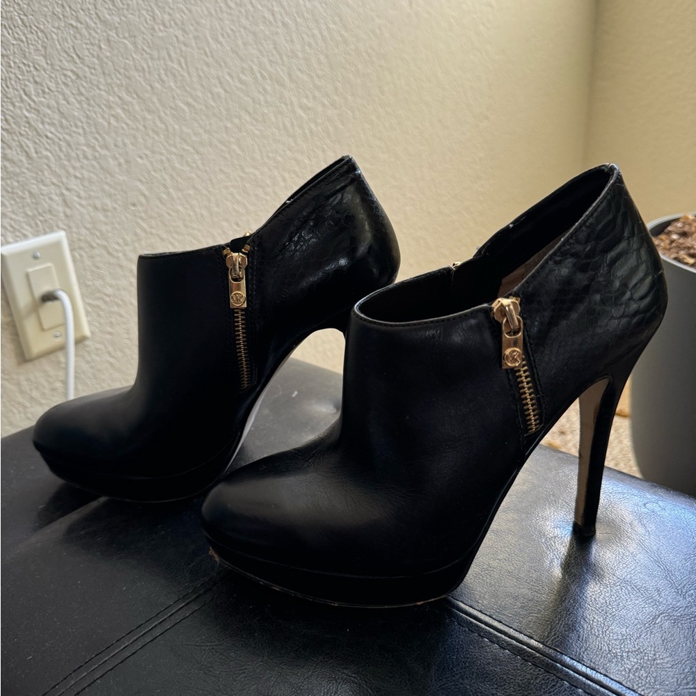 Black Michael Kors Ankle Boots - Picture 4 of 5